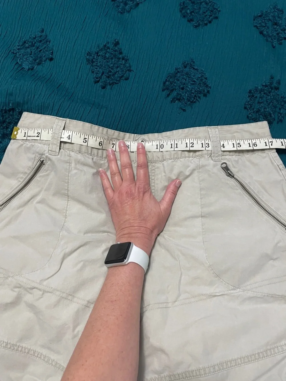 Columbia Light Gray A-Line Utility Skirt